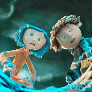 Coraline (voice: Dakota Fanning), Wybie (voice: Robert Bailey Jr.) in Coraline