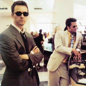 Edward Norton and Brad Pitt in Fight Club