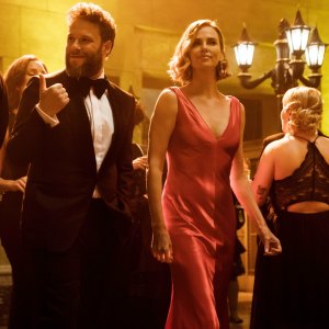 Seth Rogen and Charlize Theron in Long Shot