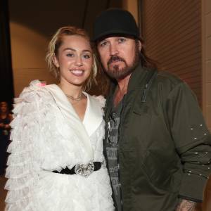 Miley and Billy Ray Cyrus