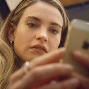 Lily James in Swiped