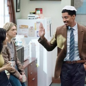 Ramona Young, Chelsea Frei and Melvin Gregg in The Paper