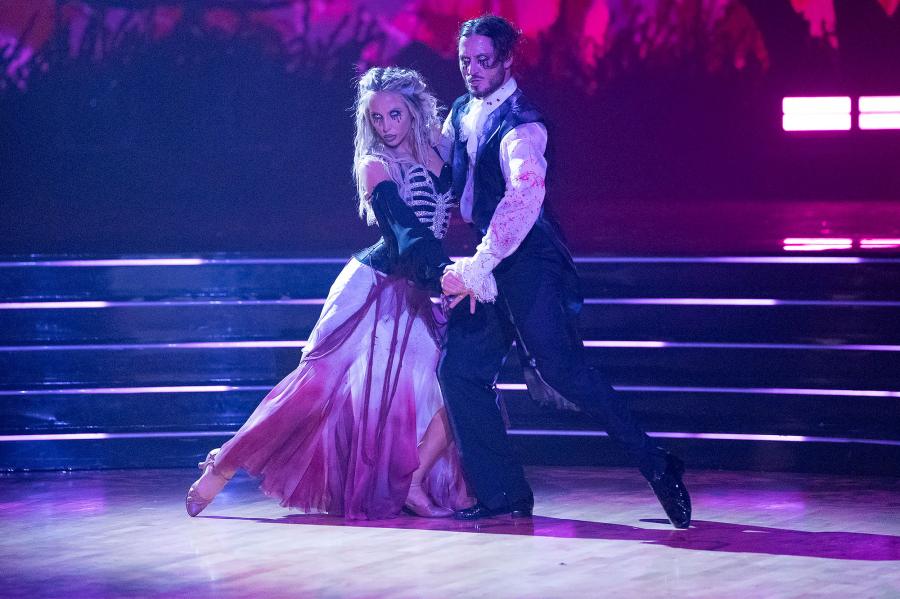 Alix Earle and Val Chmerkovskiy Dancing With the Stars Halloween Night