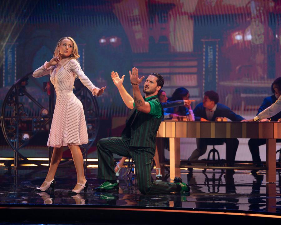 Alix Earle and Val Chmerkovskiy Dancing With the Stars Wicked Night DWTS