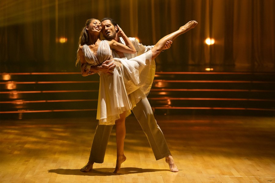 Alix Earle and Valentin Chmerkovskiy Dancing With the Stars Dedication Night