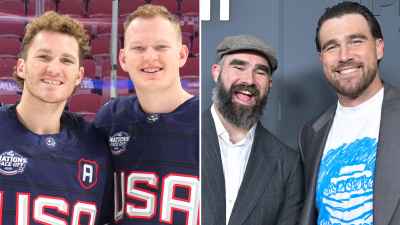 Brady Tkachuk Jokes He and Brother Matthew Wouldn t Stand a Chance in Fight With Kelce Brothers