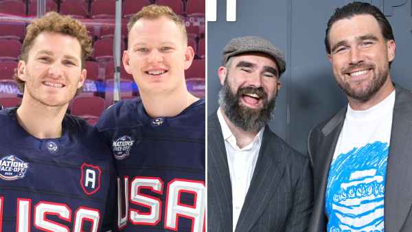 Brady Tkachuk Jokes He and Brother Matthew Wouldn t Stand a Chance in Fight With Kelce Brothers