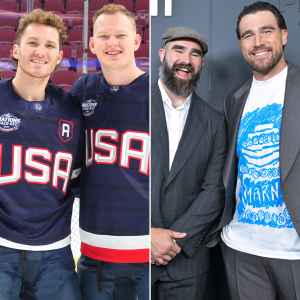 Brady Tkachuk Jokes He and Brother Matthew Wouldn t Stand a Chance in Fight With Kelce Brothers