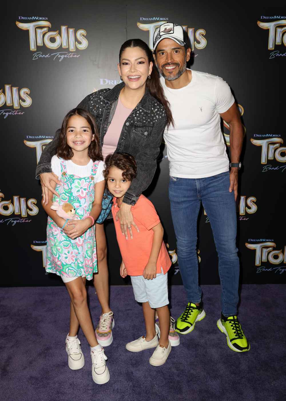 Ana Patricia Gámez y su familia en 2023.