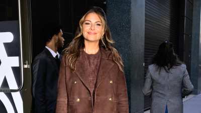 Maria Menounos is seen outside ABC Studios on October 16, 2025 in New York City.