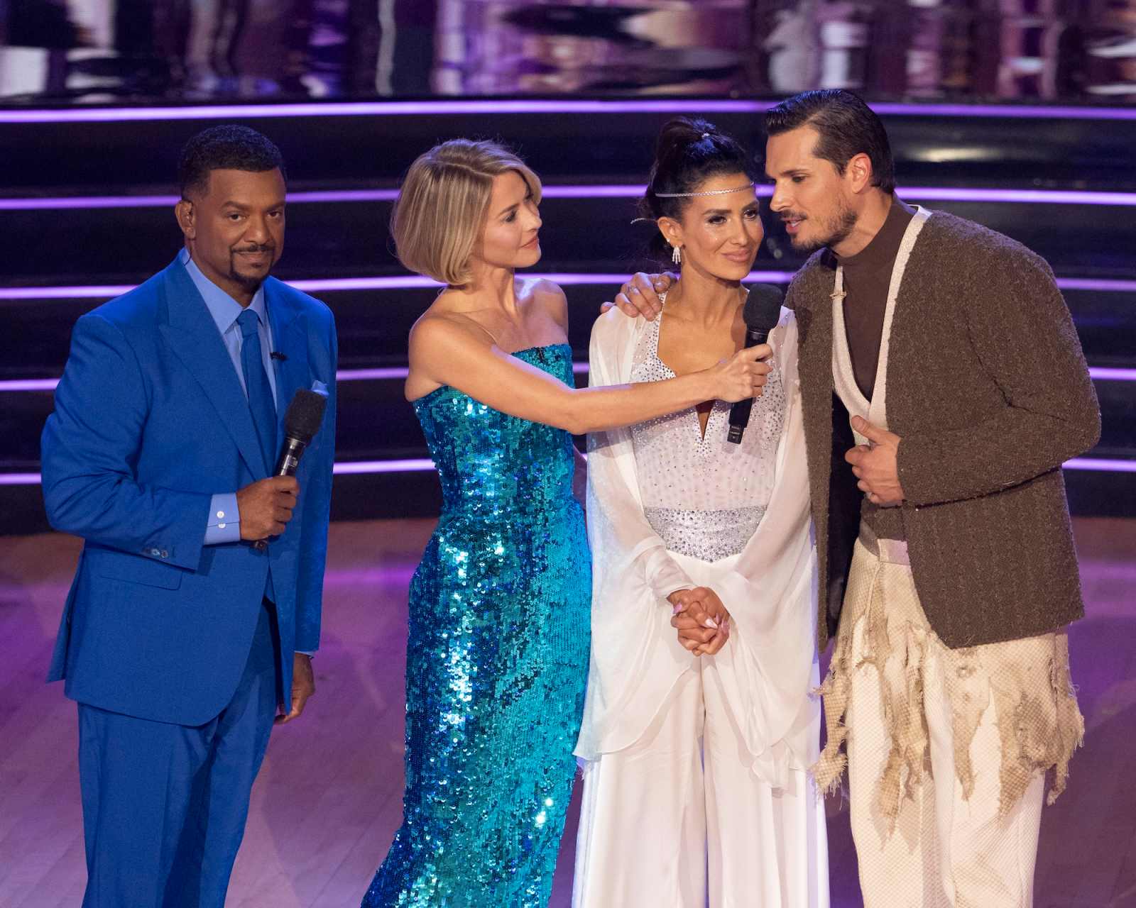 Gleb Savchenko Comforts Hilaria Baldwin After DWTS Elimination | Us Weekly