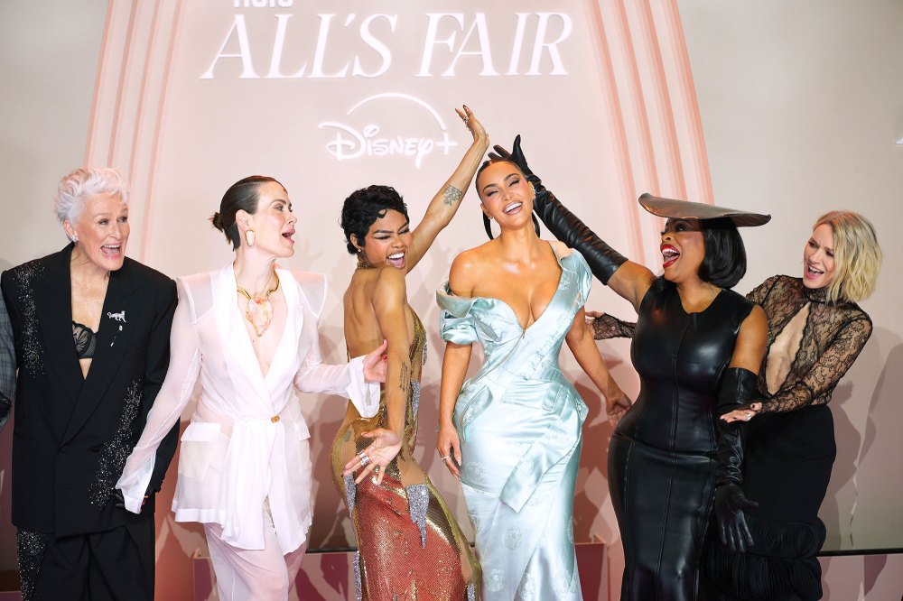 Glenn Close Sarah Paulson Teyana Taylor Kim Kardashian Niecy Nash Betts and Naomi Watts attend the Alls Fair Disney Premiere Hot Pics