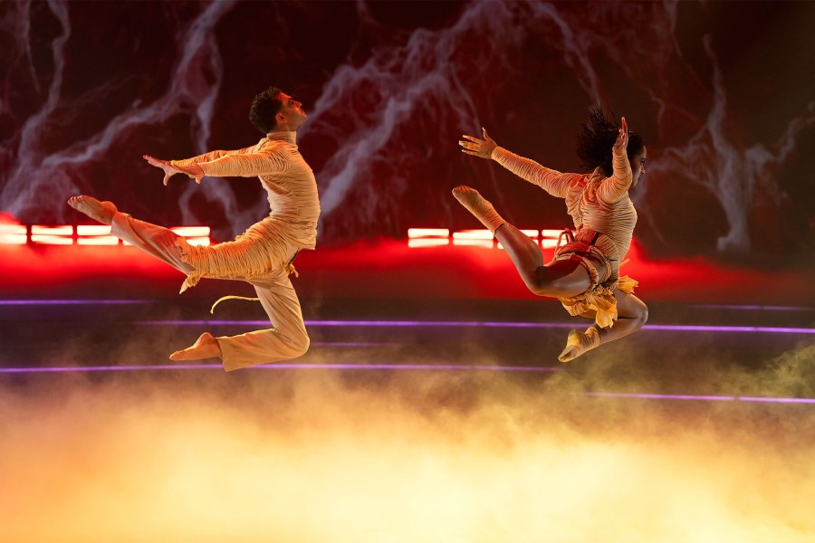 Jordan Chiles and Ezra Sosa Dancing With the Stars Halloween Night