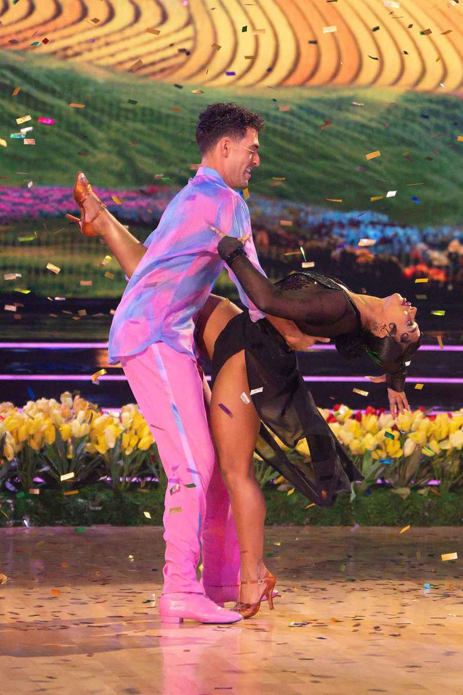 Jordan Chiles and Ezra Sosa Dancing With the Stars Wicked Night DWTS