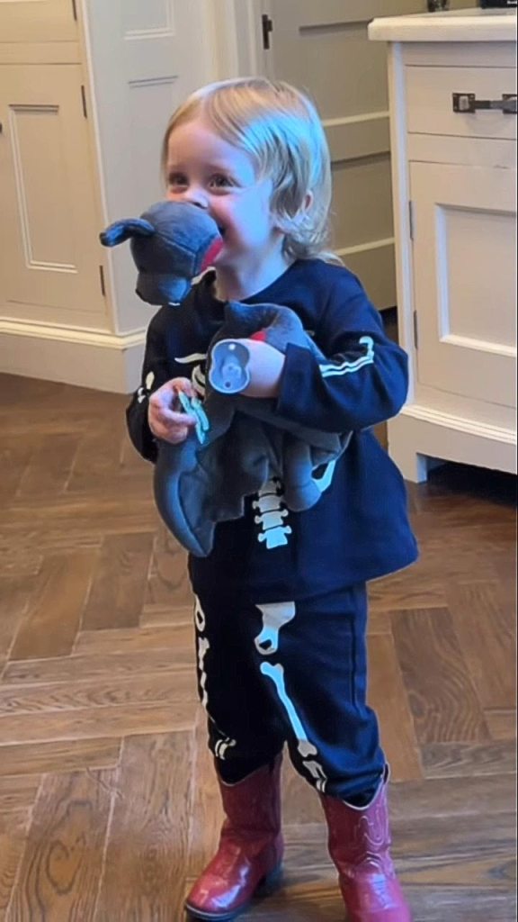 Kelly Osbourne s Son Bites Off Toy Bat s Head on Halloween Like Late Grandpa Ozzy s Infamous Stunt Kelly Osbourne IG