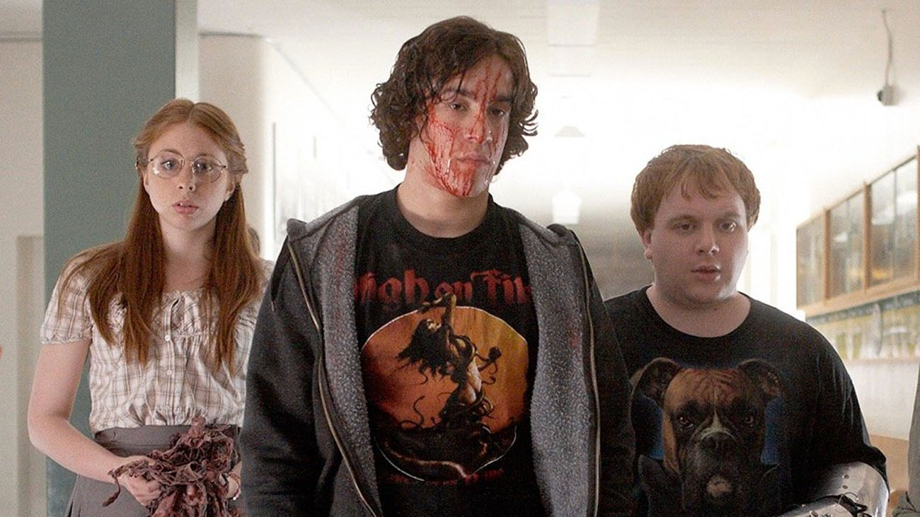 The cast of Todd and the Book of Pure Evil