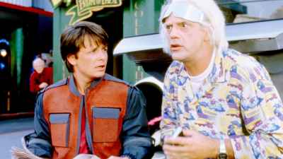 Michael J. Fox, Christopher Lloyd in Back to The Future Part II