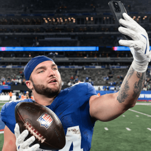 Cam Skattebo #44 of the New York Giants
