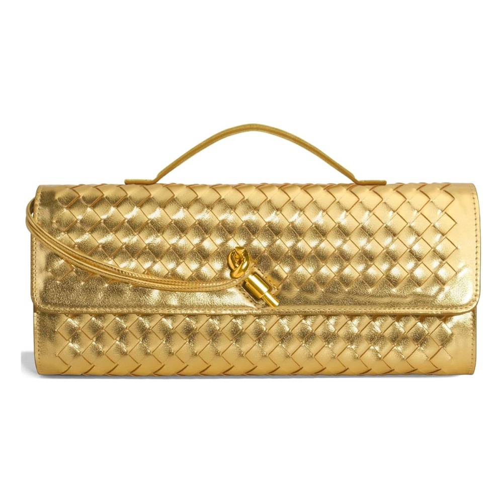 Jumping Deer Woven Clutch Purse