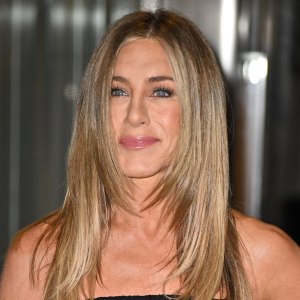 NEW YORK, NEW YORK - SEPTEMBER 09: Jennifer Aniston attends "The Morning Show" New York premiere at Museum of Modern Art on September 09, 2025 in New York City. (Photo by James Devaney/GC Images)