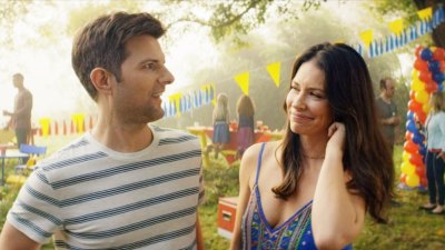 Adam Scott and Evangeline Lilly in LIttle Evil
