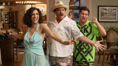 Edi Patterson, Danny McBride, Adam Devine in The Righteous Gemstones