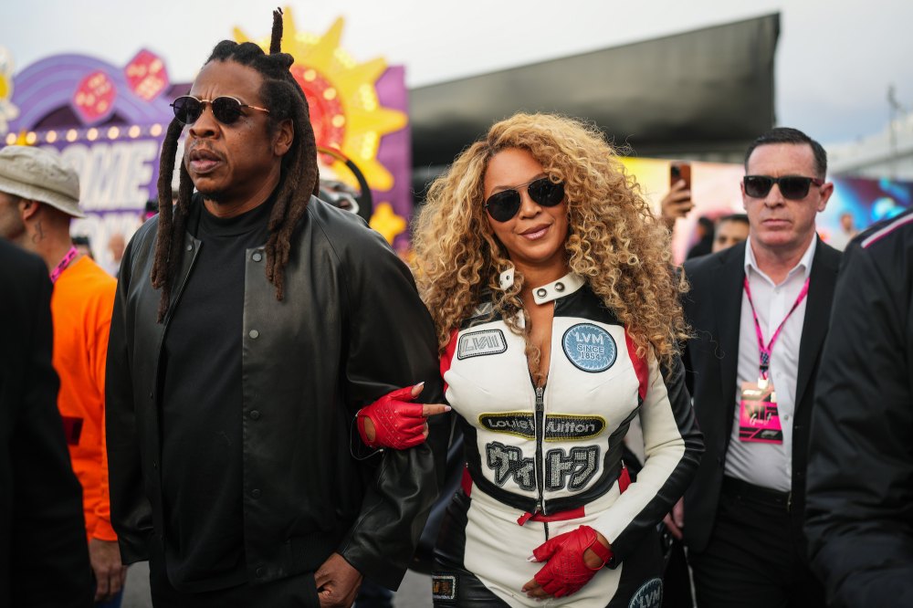 Beyonce Sizzles in Leather Jumpsuit at F1 Grand Prix With Jay-Z | Us Weekly