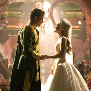 Feature Ariana Grande Says She Wanted Glinda Wedding Dress to be VulnerableJonathan Bailey is Fiyero and Ariana Grande is Glinda in WICKED FOR GOOD