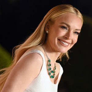 Lindsay Lohan attends the 2025 Vanity Fair Oscar Party Hosted By Radhika Jones at Wallis Annenberg Center for the Performing Arts on March 02, 2025 in Beverly Hills, California.