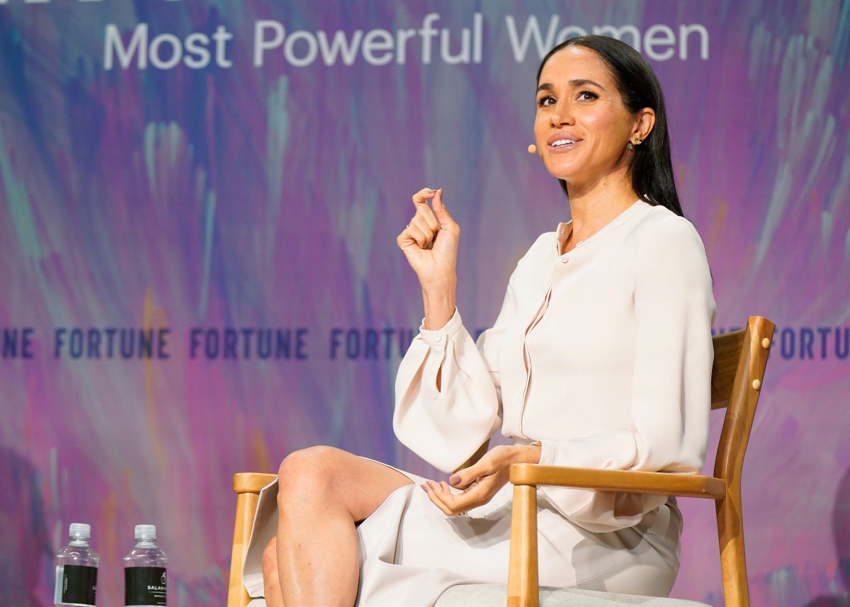 Duchess of Sussex and Founder of As Ever Meghan Markle speaks onstage during Fortune Most Powerful Women Summit 2025 at Salamander Hotel on October 14, 2025, in Washington, DC.
