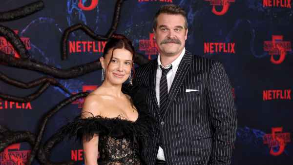 Los Angeles Premiere Of Netflix's "Stranger Things" Season 5 - Arrivals, Millie Bobby Brown and David Harbour