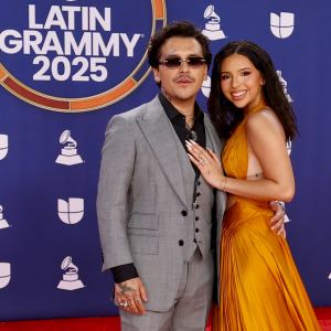 Christian Nodal y Ángela Aguilar.
