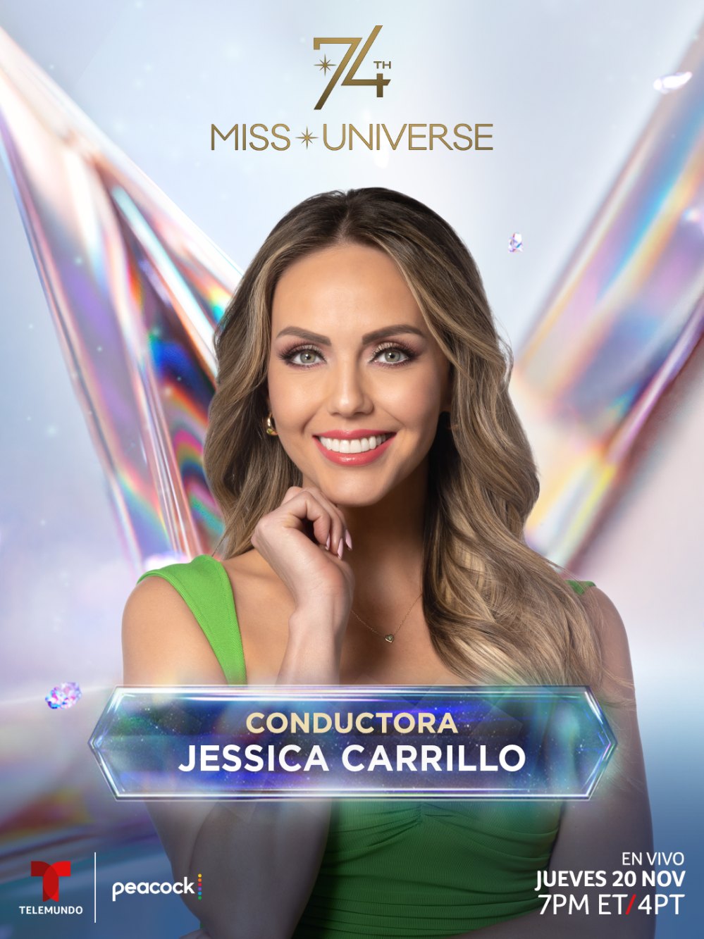Jessica Carrillo, será una de las conductoras de Miss Universe 2025