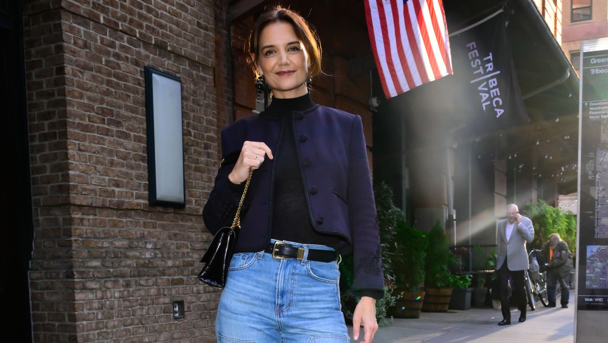 NEW YORK, NEW YORK - SEPTEMBER 09: Katie Holmes is seen in soho on September 09, 2025 in New York City. (Photo by Raymond Hall/GC Images)
