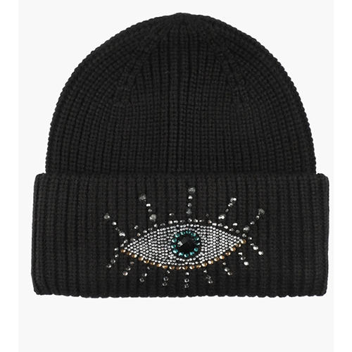 Kurt Geiger London Beaded Evil Eye Beanie