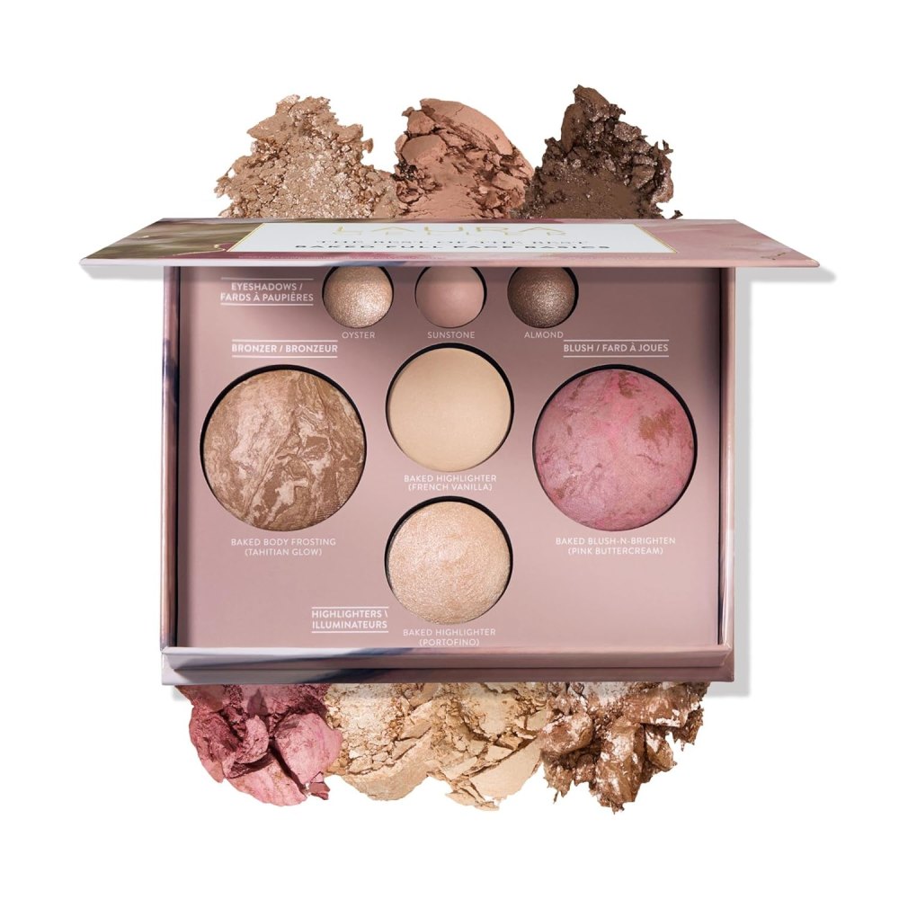 Laura Geller New York eyeshadow palette with multiple shades.