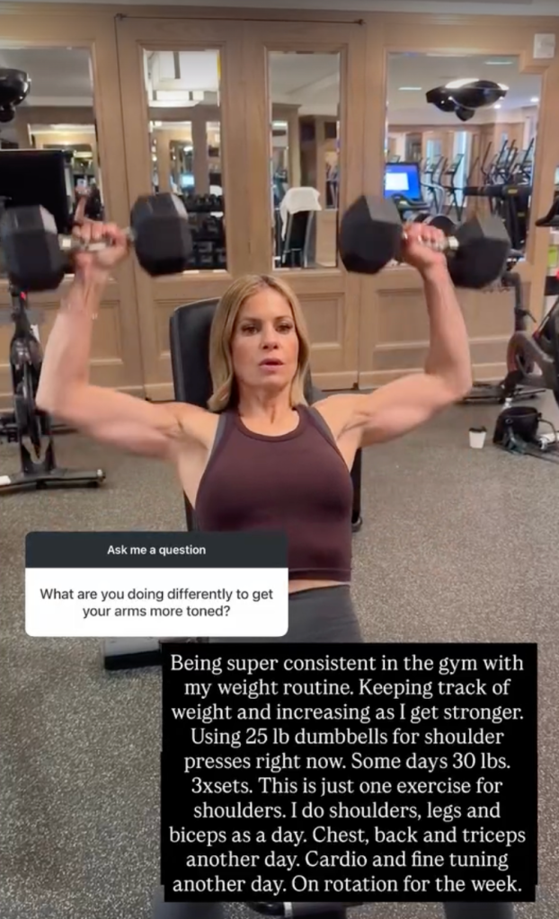 Candace Cameron Bure workout