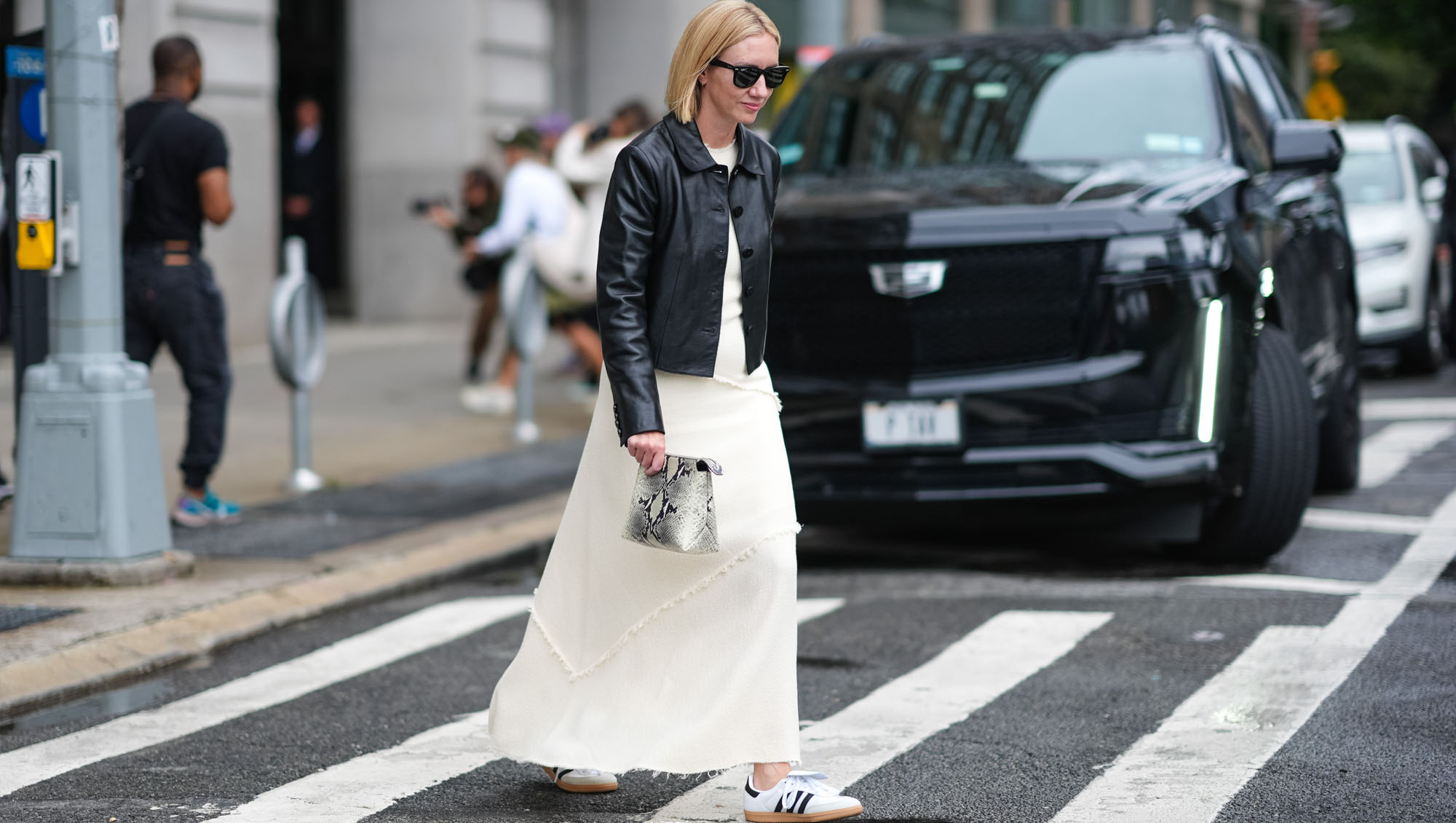 Dresses with White Sneakers
