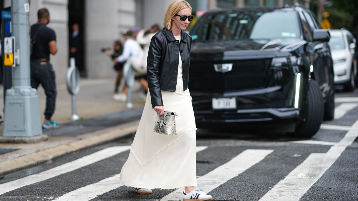 17 Transitional Dresses That Look Great With White Sneakers | Us Weekly 17 Transitional Dresses That Look Great With White Sneakers | Us Weekly