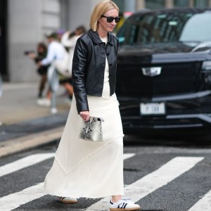 Dresses with White Sneakers
