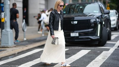 Dresses with White Sneakers