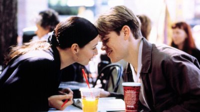 Minnie Driver and Matt Damon in Good Will Hunting