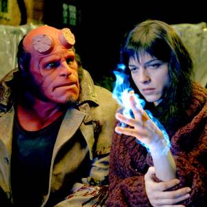 Ron Perlman, Selma Blair in Hellboy