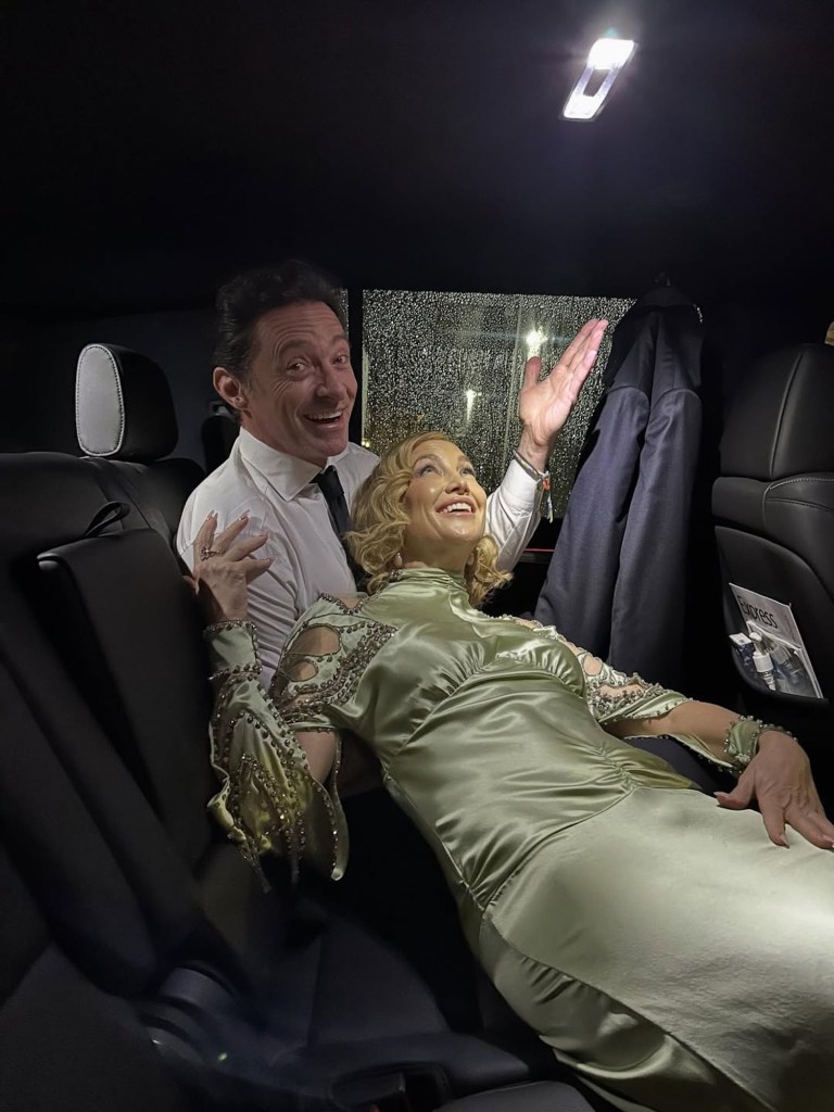 Kate Hudson Hilariously Shares How Hugh Jackman Helped Her Avoid Getting Wrinkles on Her Silk Dress