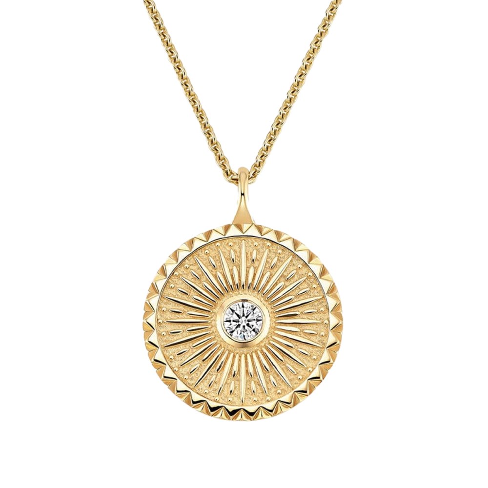 Sun Lab Diamond Medallion Necklace