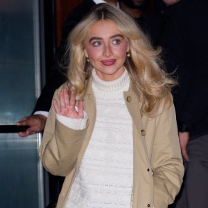 NEW YORK, NY - NOVEMBER 7: Sabrina Carpenter is seen on November 7, 2025 in New York City. (Photo by XNY/Star Max/GC Images)