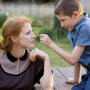 Jessica Chastain and Tye Sheridan in The Tree of Life