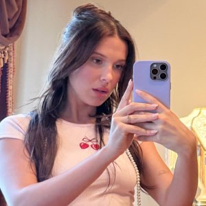 Millie Bobby Brown Shows Off Her Figure in Crop Top and Low-Waisted Pants