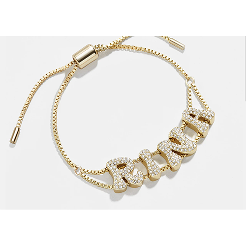 BaubleBar Pavé Bubble Slider Custom Bracelet
