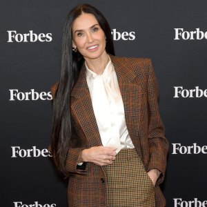 NEW YORK, NEW YORK - SEPTEMBER 10: Demi Moore attends the 2025 Forbes Power Women's Summit at Jazz at Lincoln Center on September 10, 2025 in New York City. (Photo by Taylor Hill/Getty Images for ABA)
